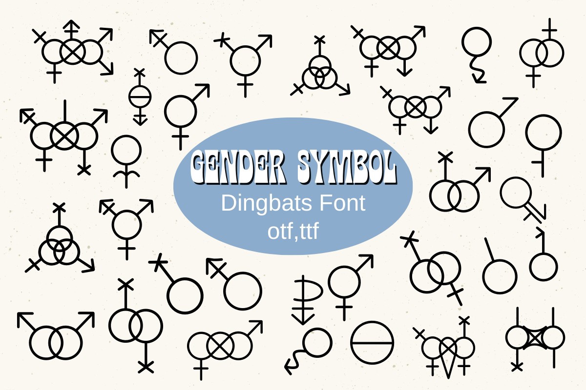Шрифт Gender Symbol
