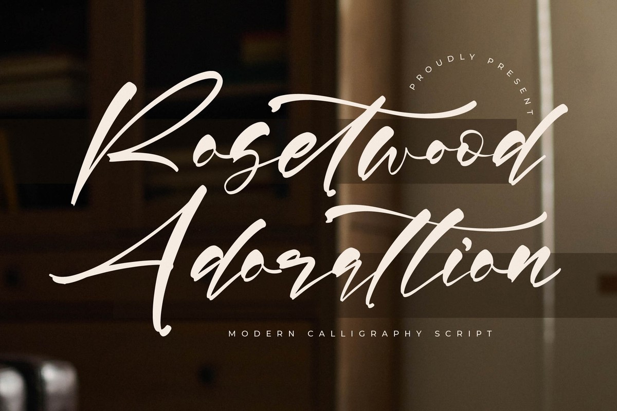 Шрифт Rosetwood Adorattion
