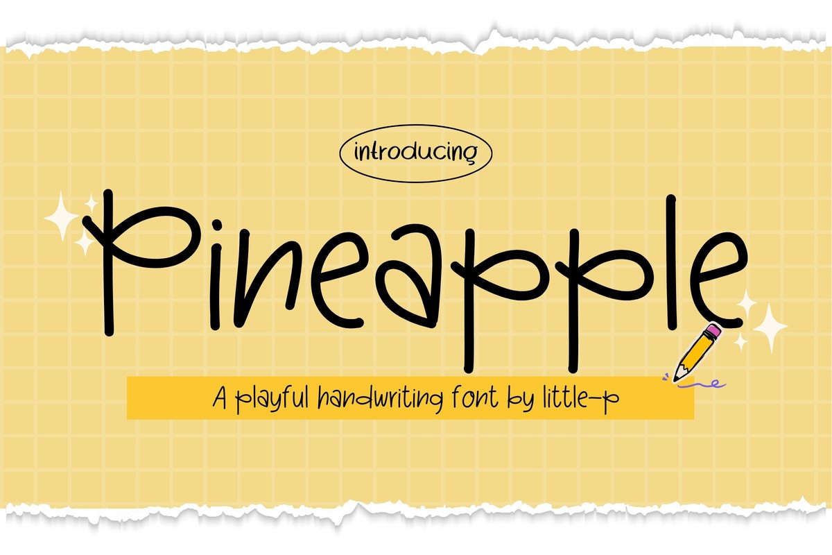 Шрифт Pinеapple