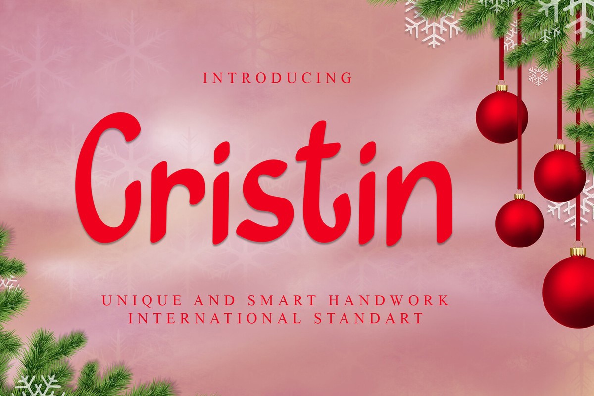 Шрифт Cristin