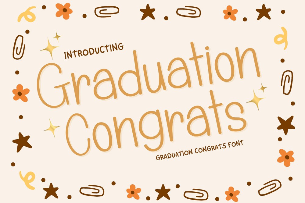 Шрифт Graduation Congrats