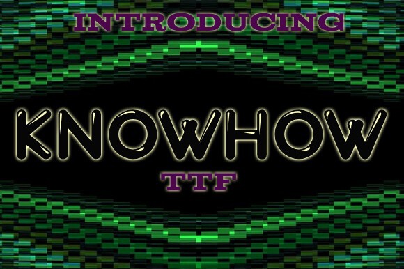 Шрифт Knowhow