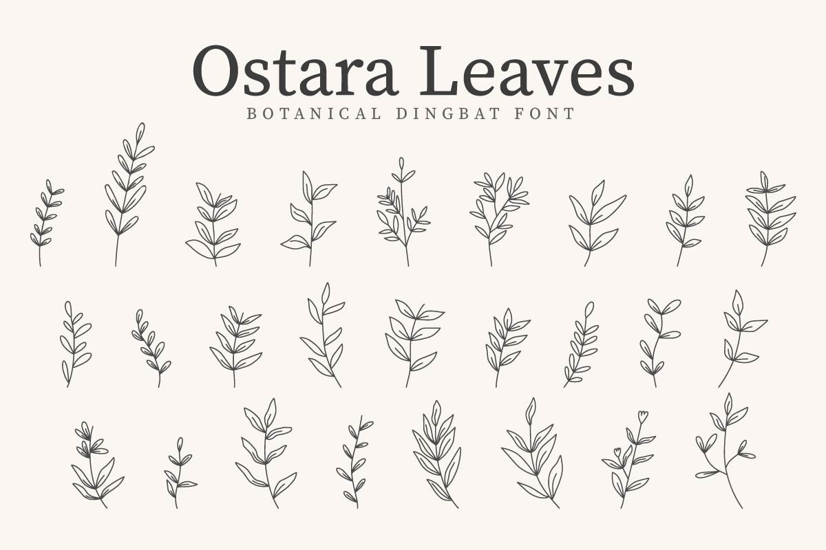 Шрифт Ostara Leaves