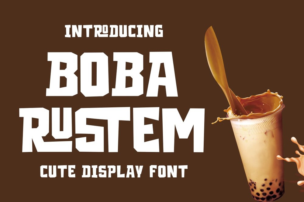 Шрифт Boba Rustem