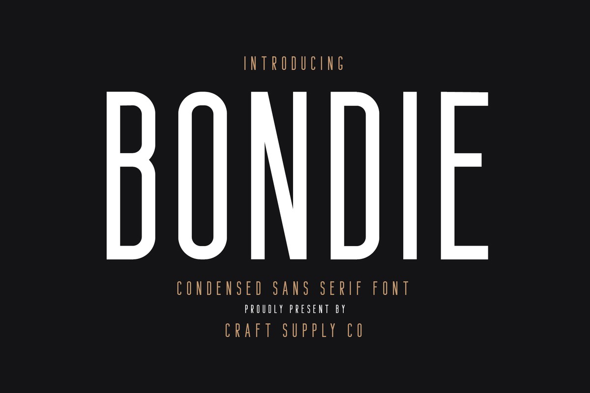 Шрифт Bondie