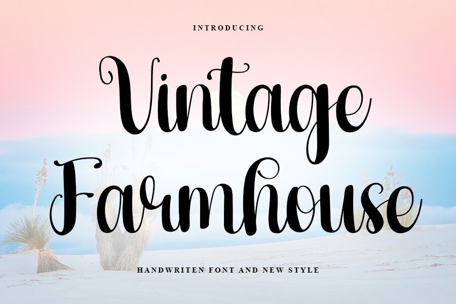 Шрифт Vintage Farmhouse