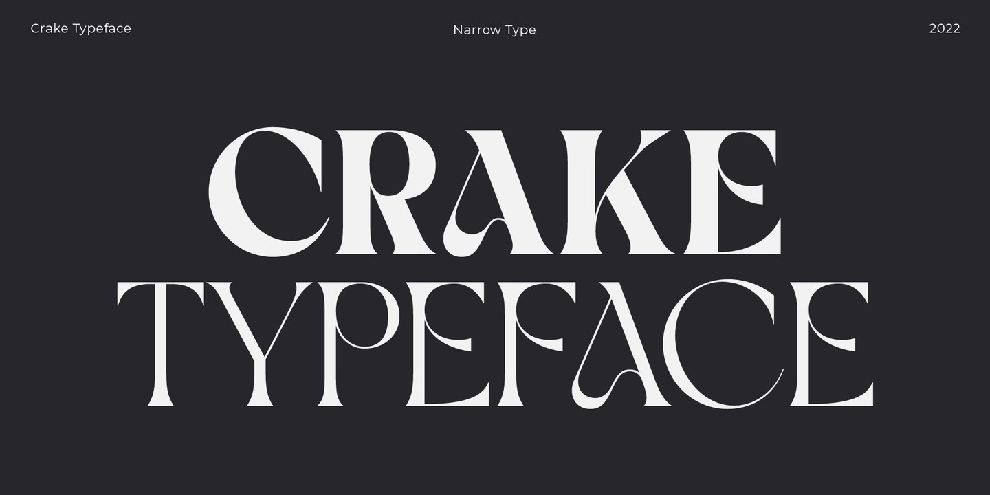 Шрифт Crake