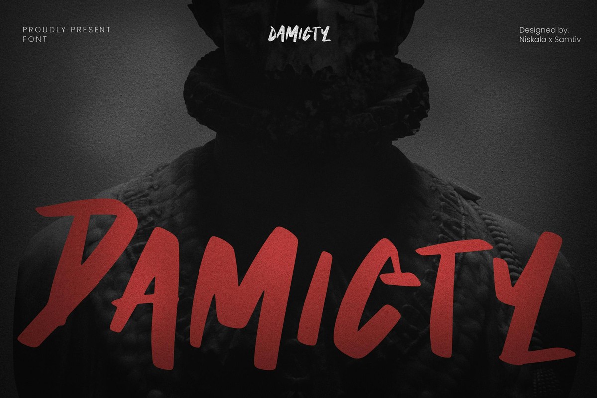 Шрифт Damicty