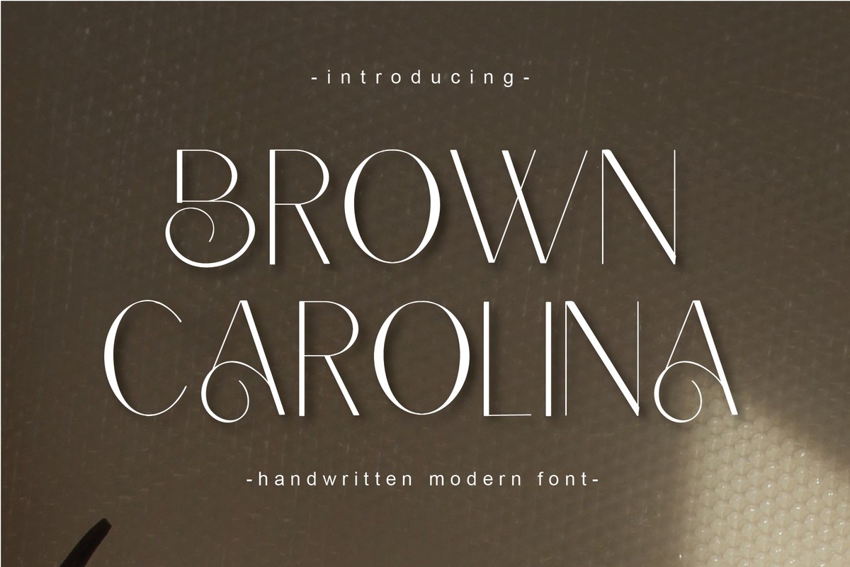 Шрифт Brown Carolina