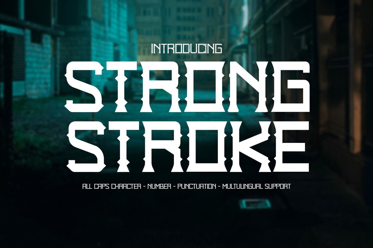 Шрифт Strong Stroke