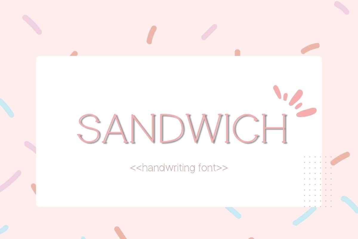 Шрифт Sandwich