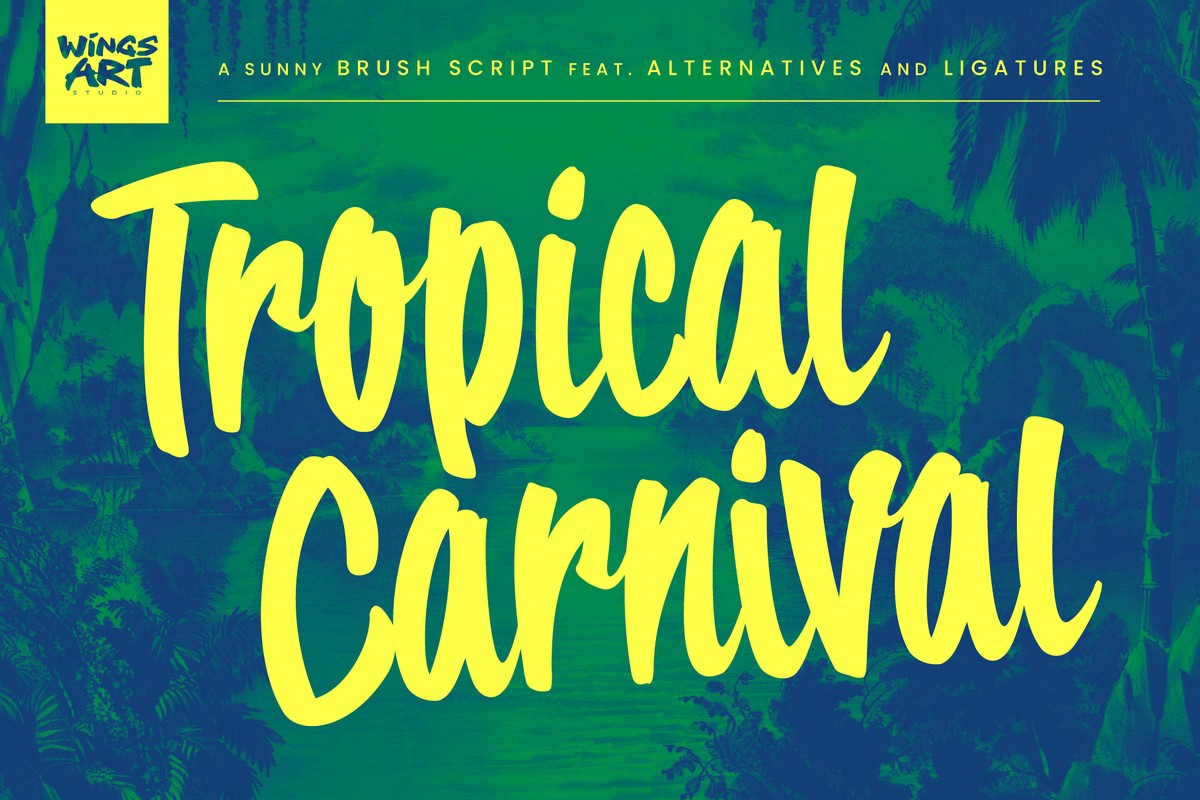 Шрифт Tropical Carnival