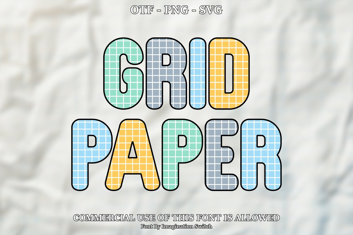 Шрифт Grid Paper