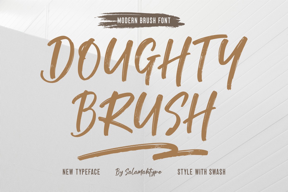 Шрифт Doughty Brush