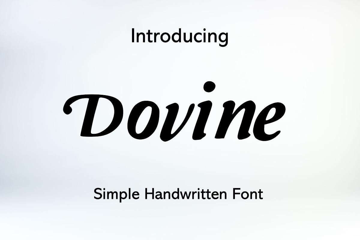 Шрифт Dovine