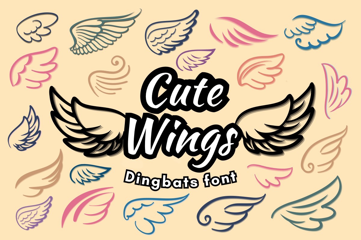 Шрифт Cute Wings