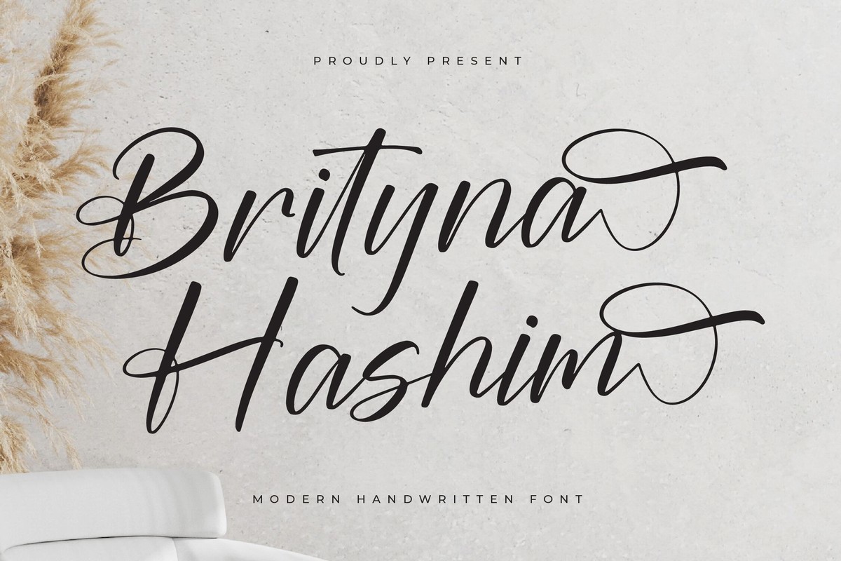 Шрифт Brityna Hashim