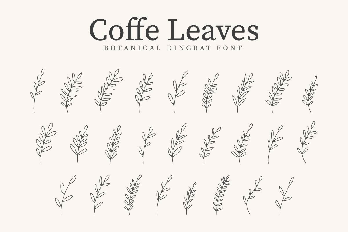 Шрифт Coffe Leaves