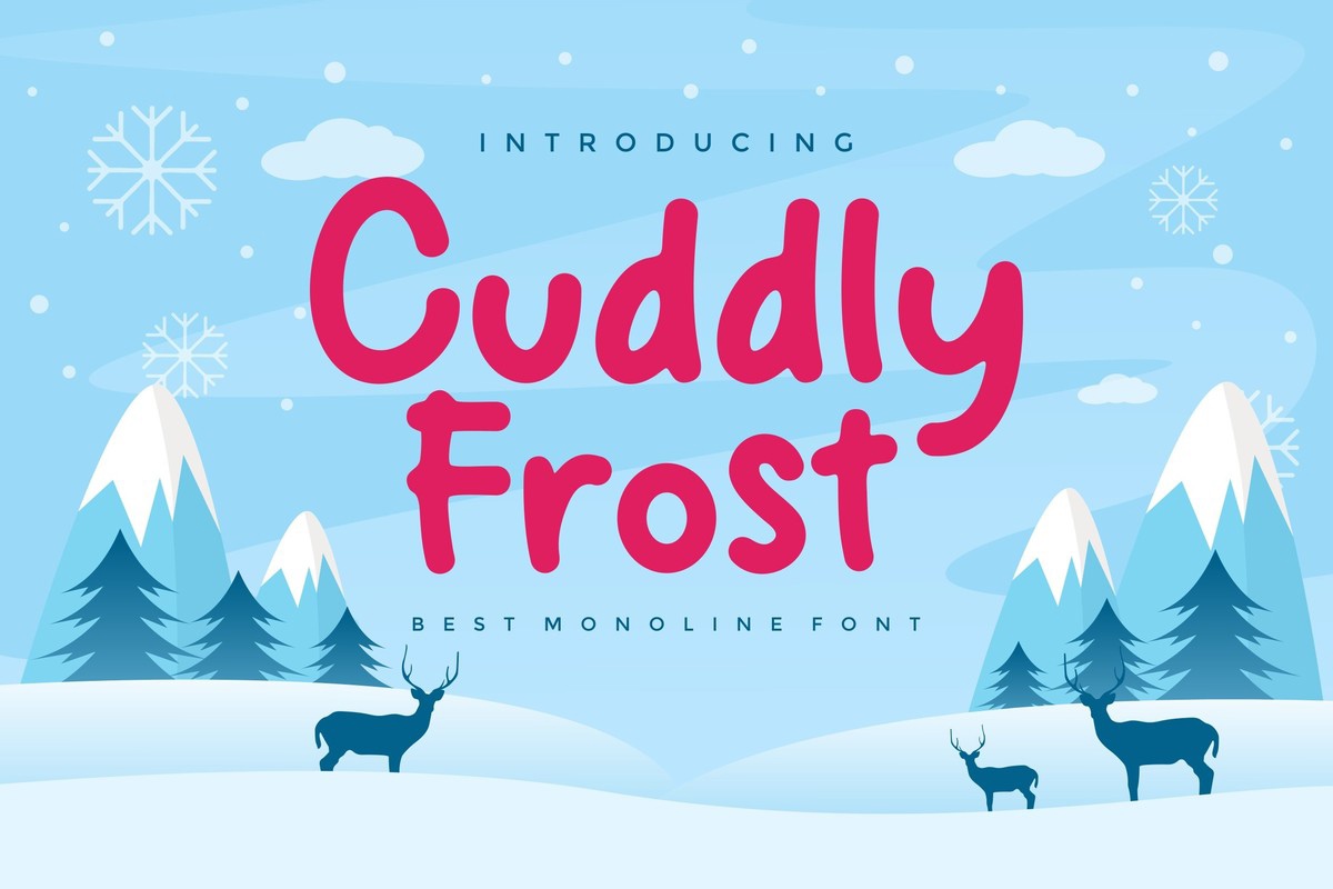 Шрифт Cuddly Frost
