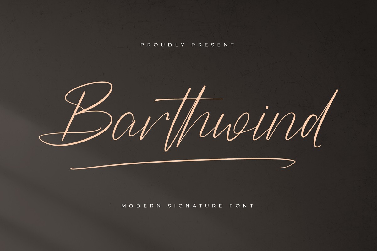 Шрифт Barthwind