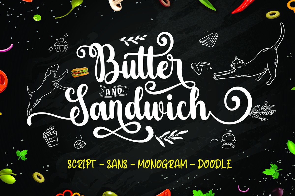 Шрифт Butter Sandwich