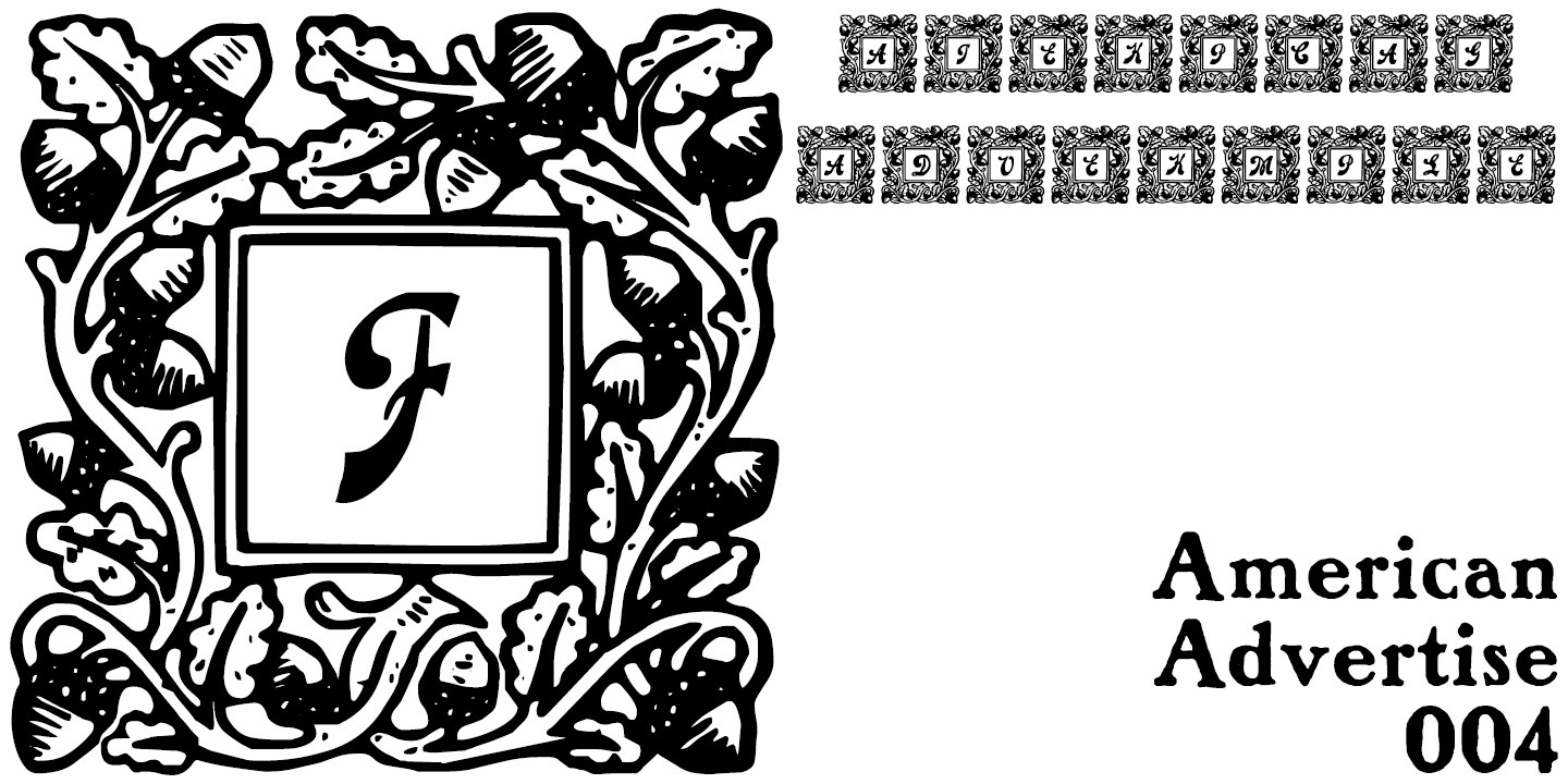 Шрифт American Advertise 004