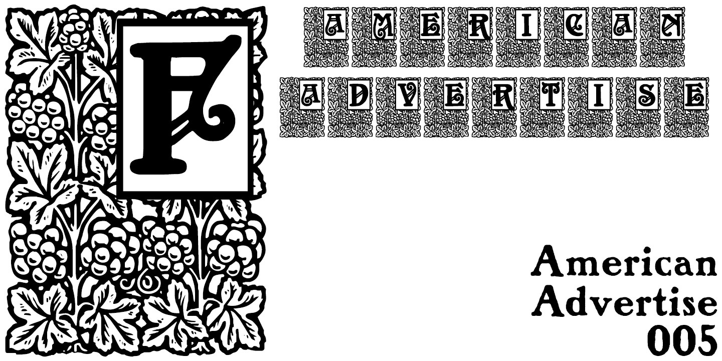 Шрифт American Advertise 005