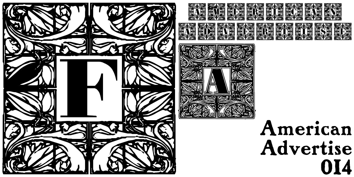 Шрифт American Advertise 014