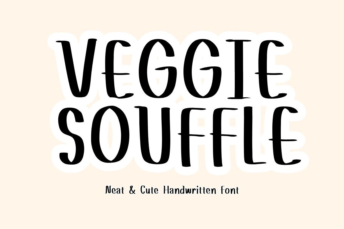 Шрифт VeggieSouffle