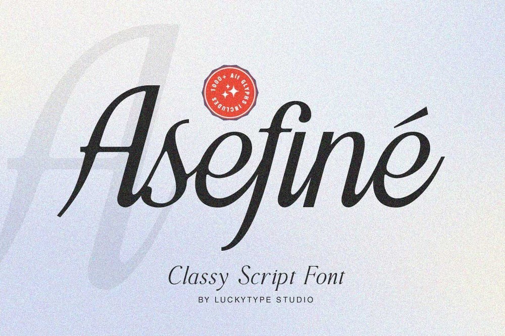 Шрифт Asefine