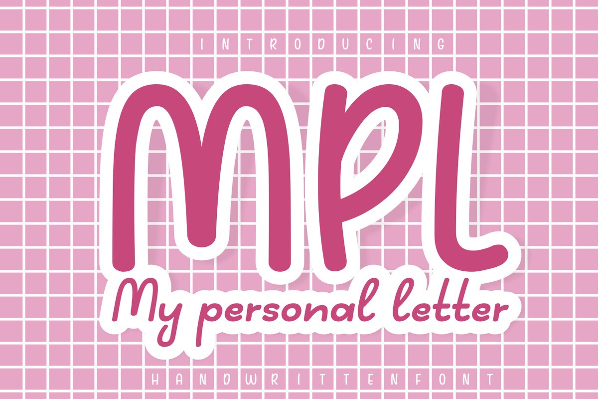 Шрифт My Personal Letter