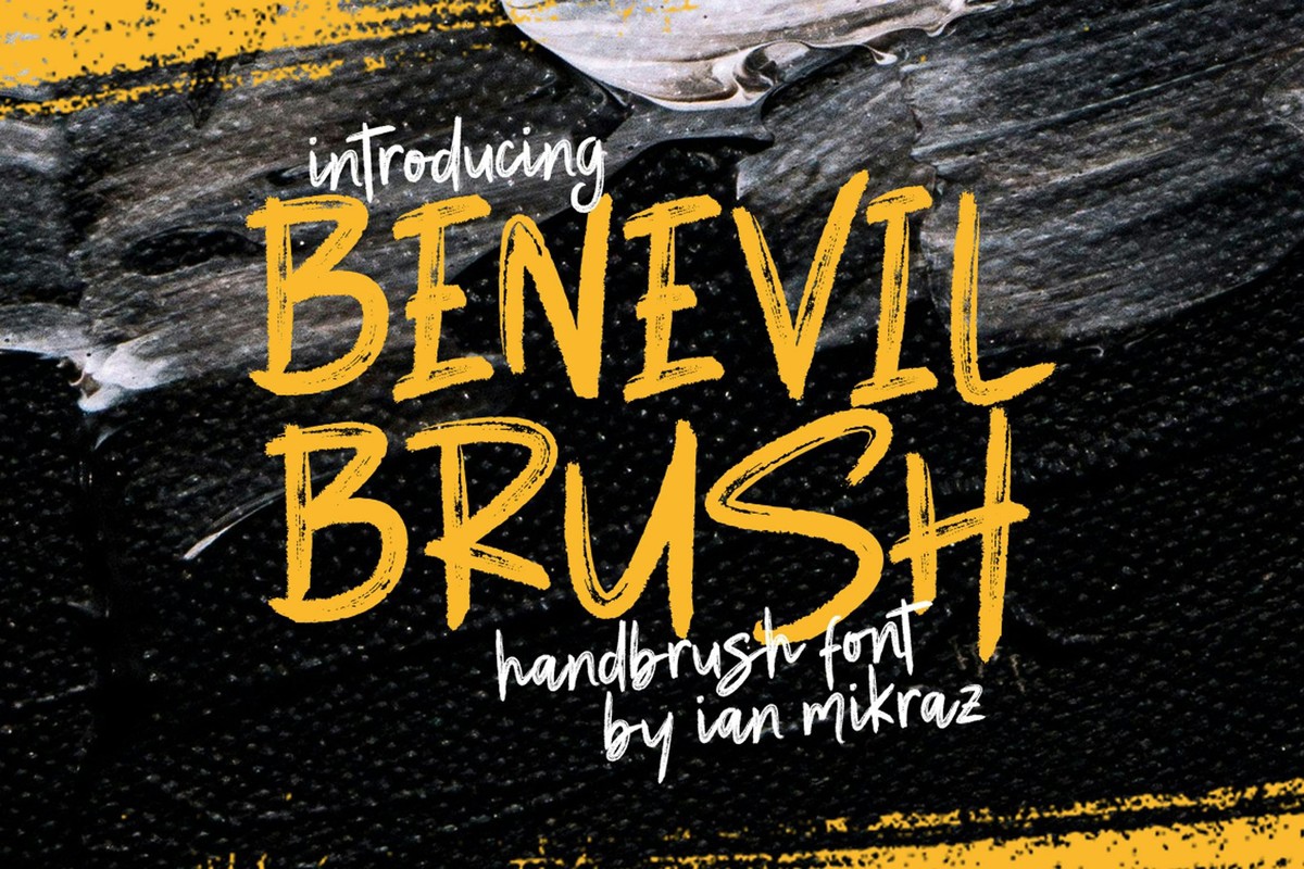 Шрифт Benevil Brush
