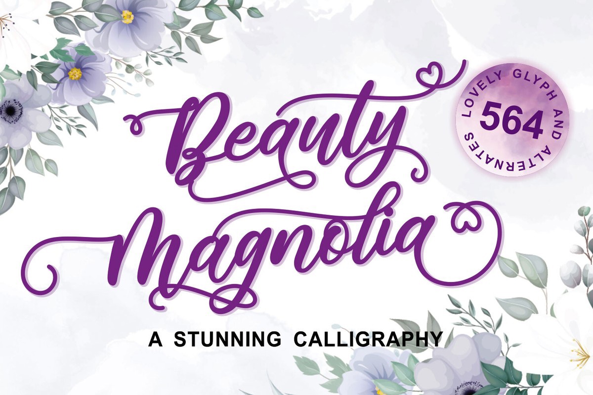 Шрифт Beauty Magnolia