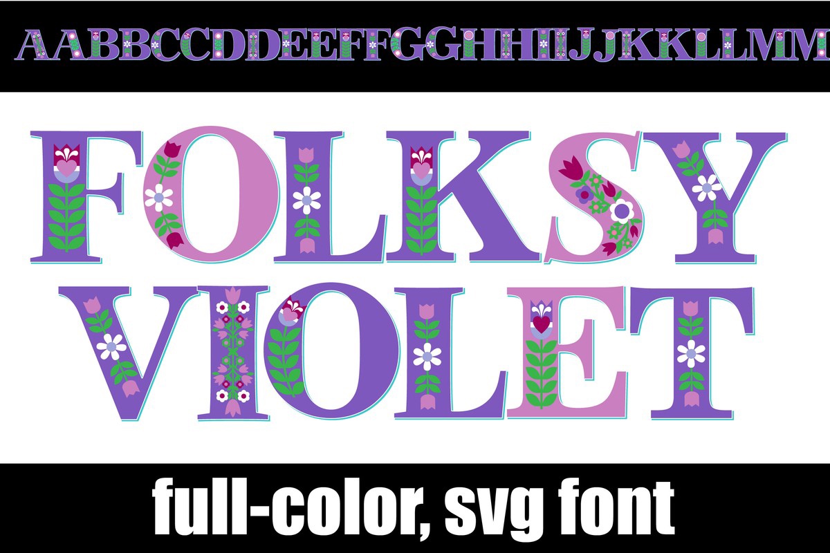 Шрифт Folksy Violet CF
