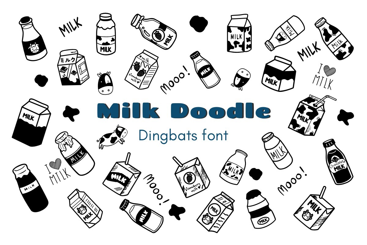 Шрифт Milk Doodle