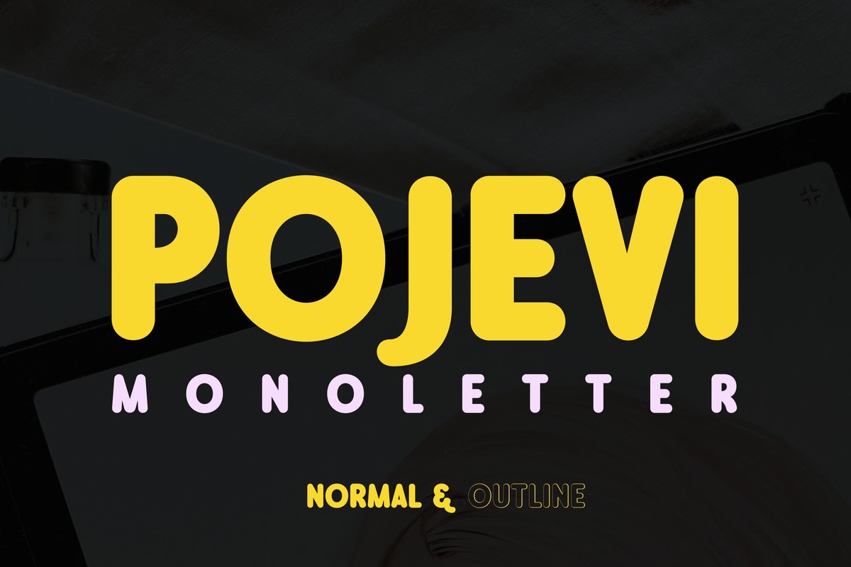 Шрифт Pojevi Monoletter