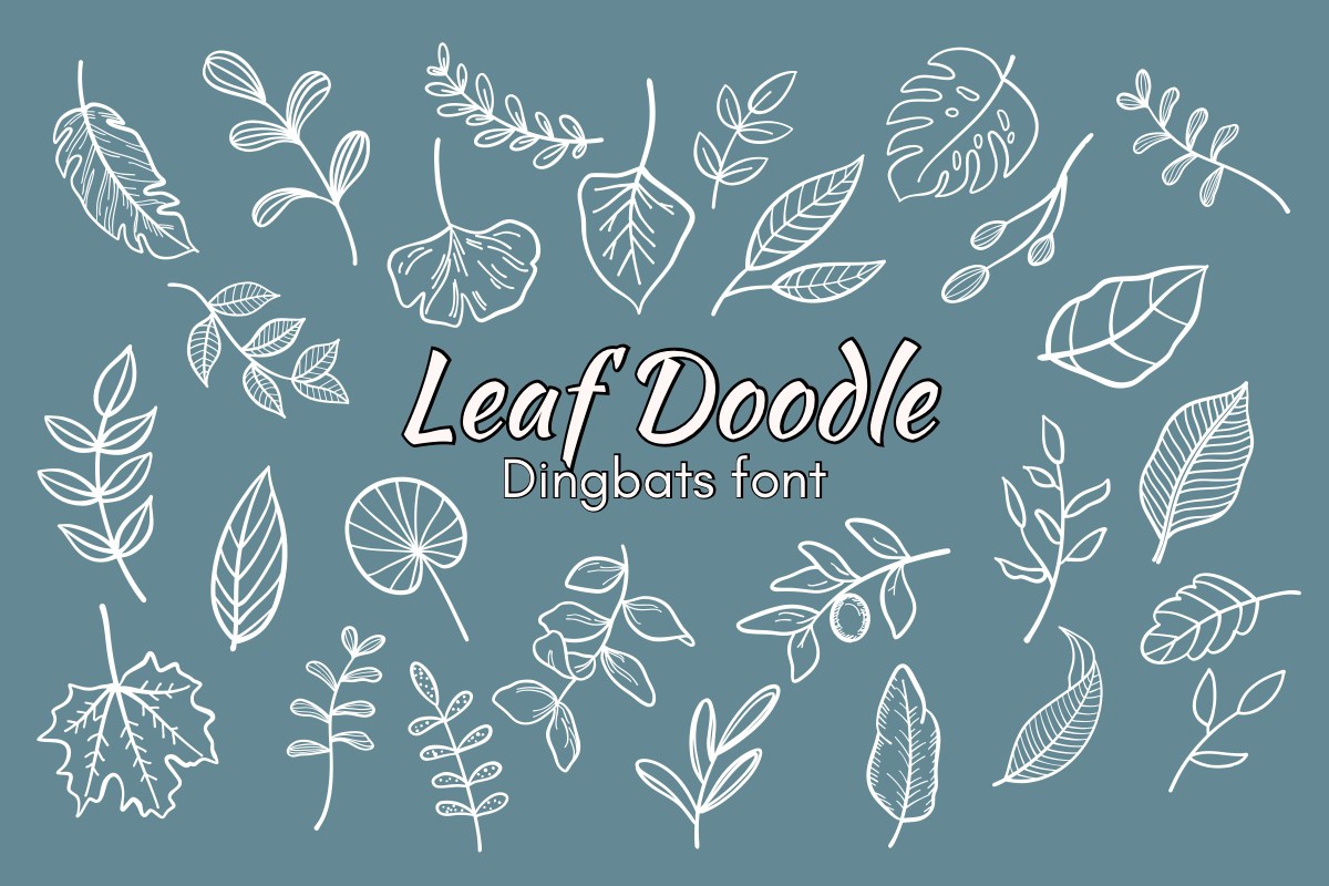 Шрифт Leaf Doodle