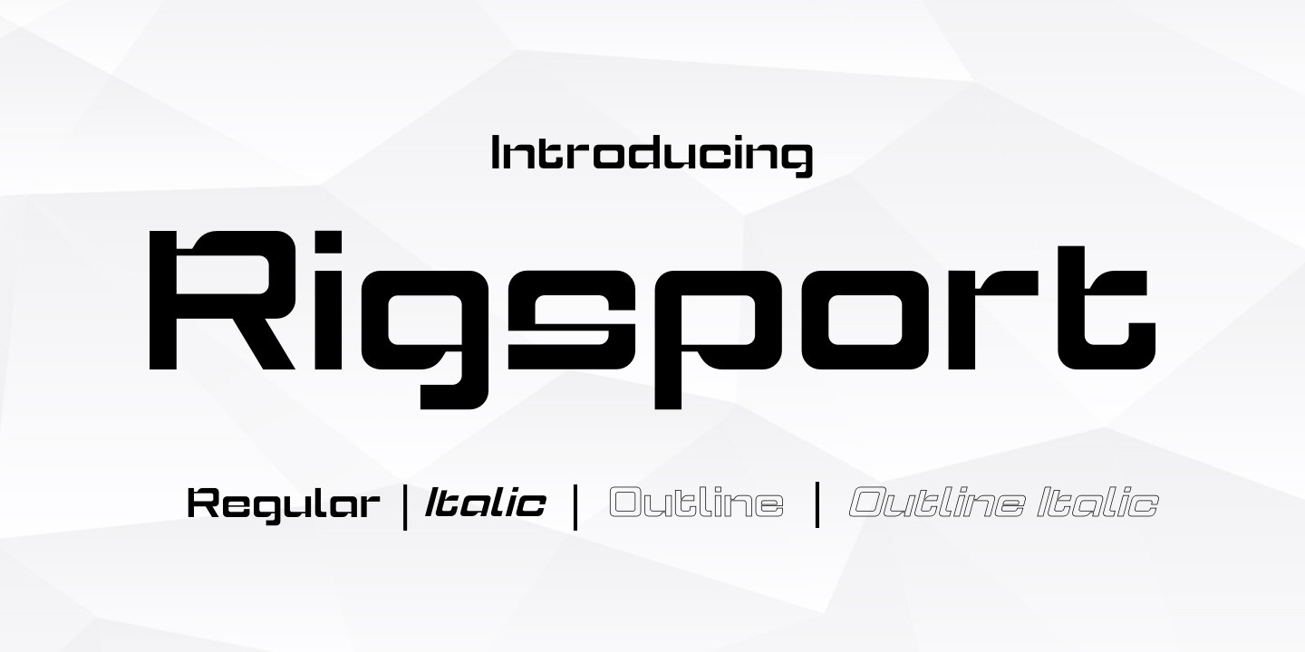 Шрифт Rigsport