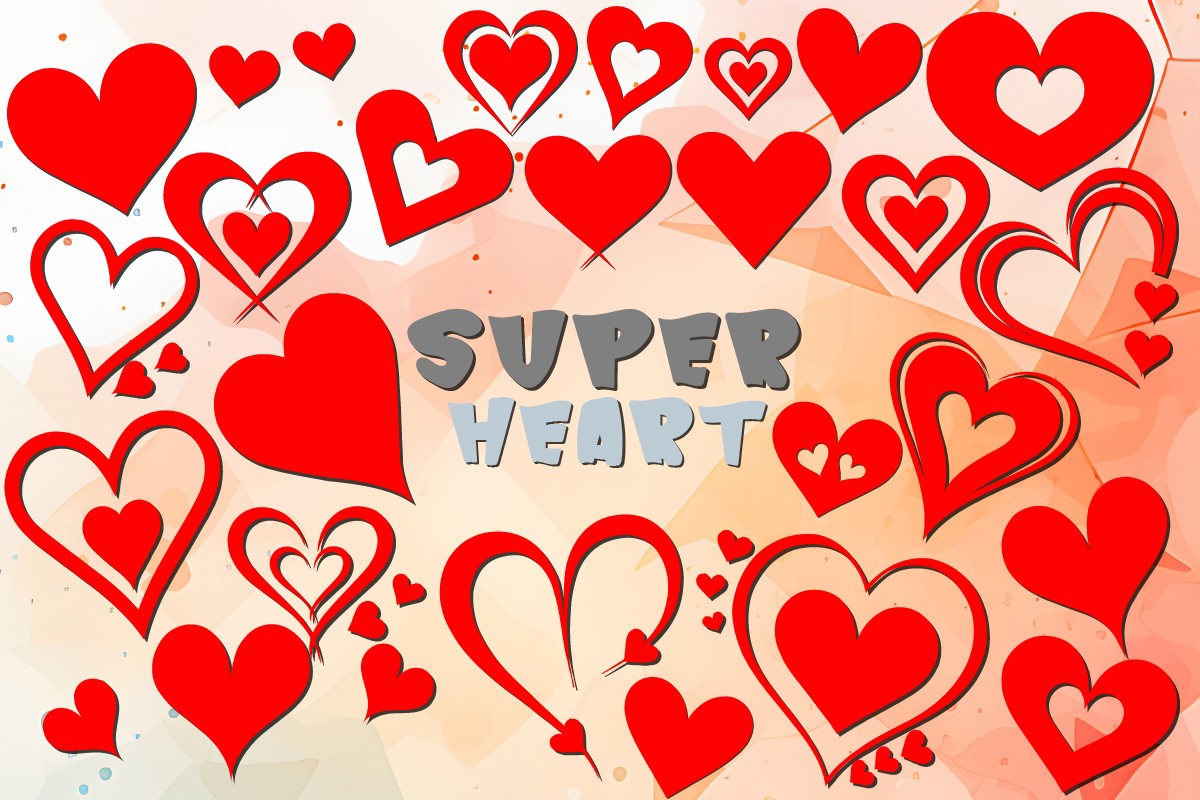 Шрифт Super Heart