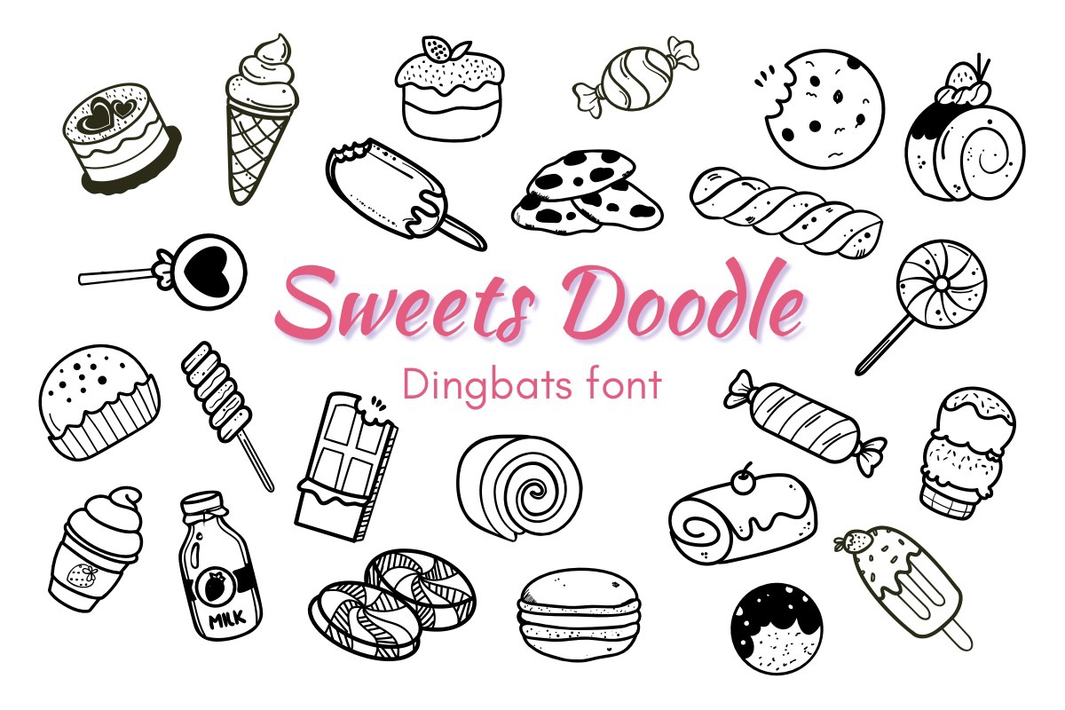 Шрифт Sweets Doodle