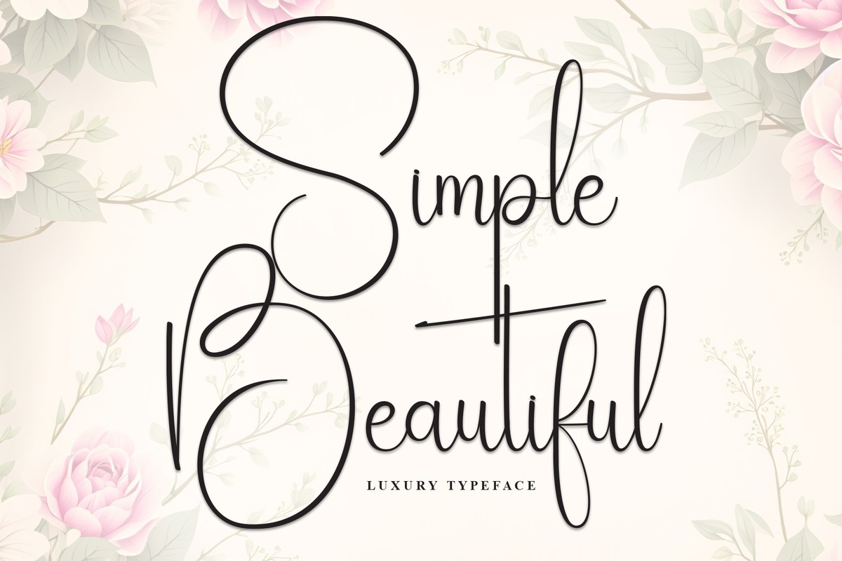 Шрифт Simple Beautiful