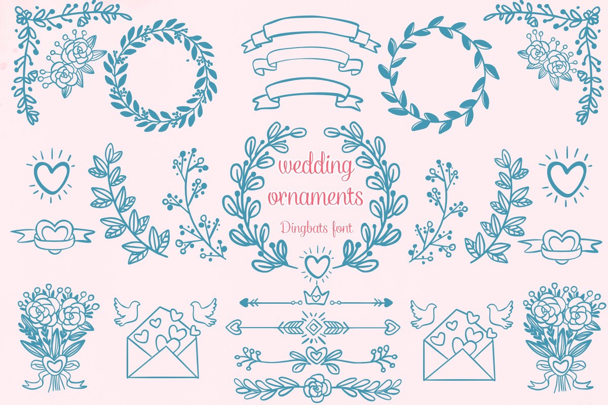 Шрифт Wedding Ornaments