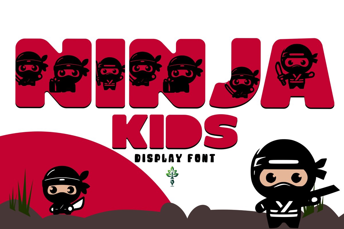 Шрифт Ninja Kids