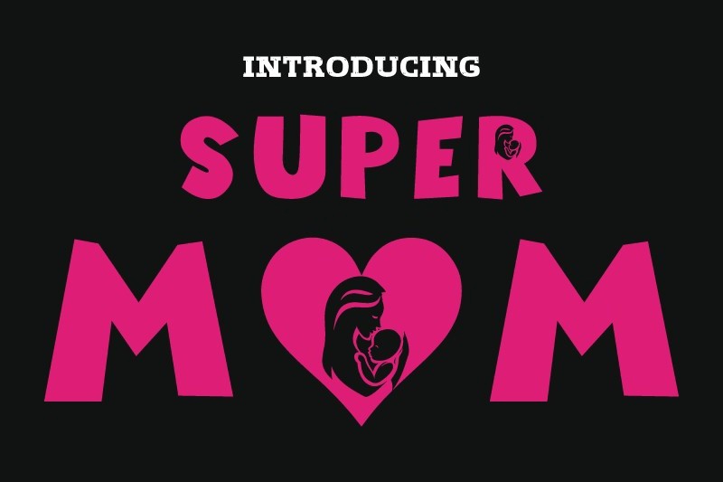 Шрифт Super Mom