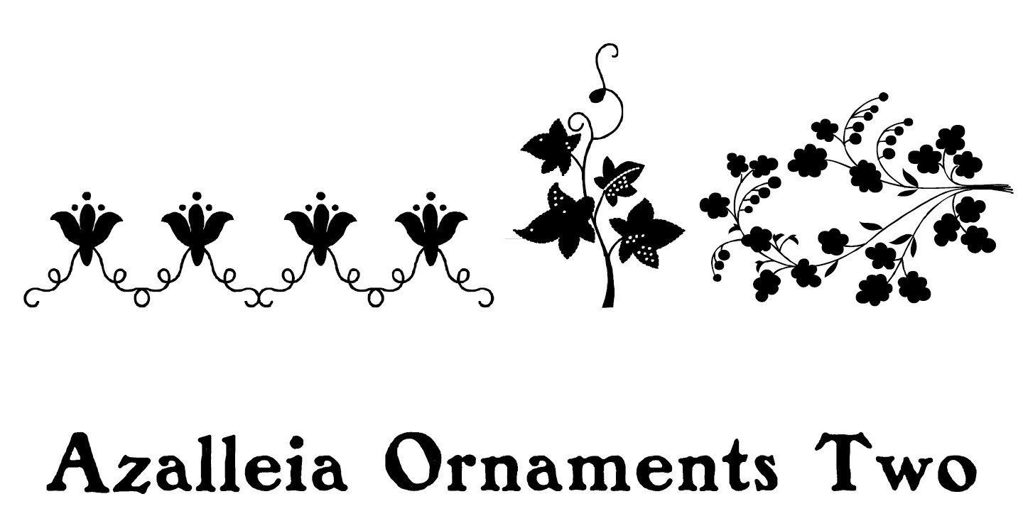 Шрифт Azalleia Ornaments Two