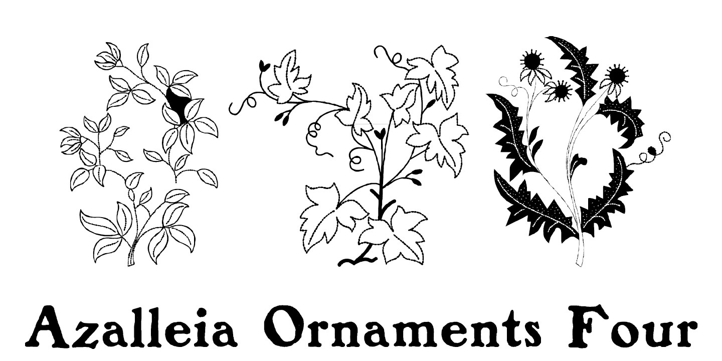Шрифт Azalleia Ornaments Four