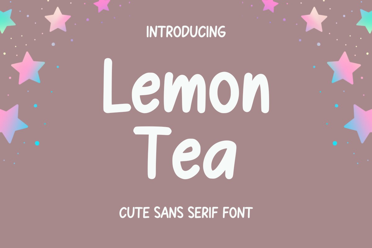 Шрифт Lemon Tea