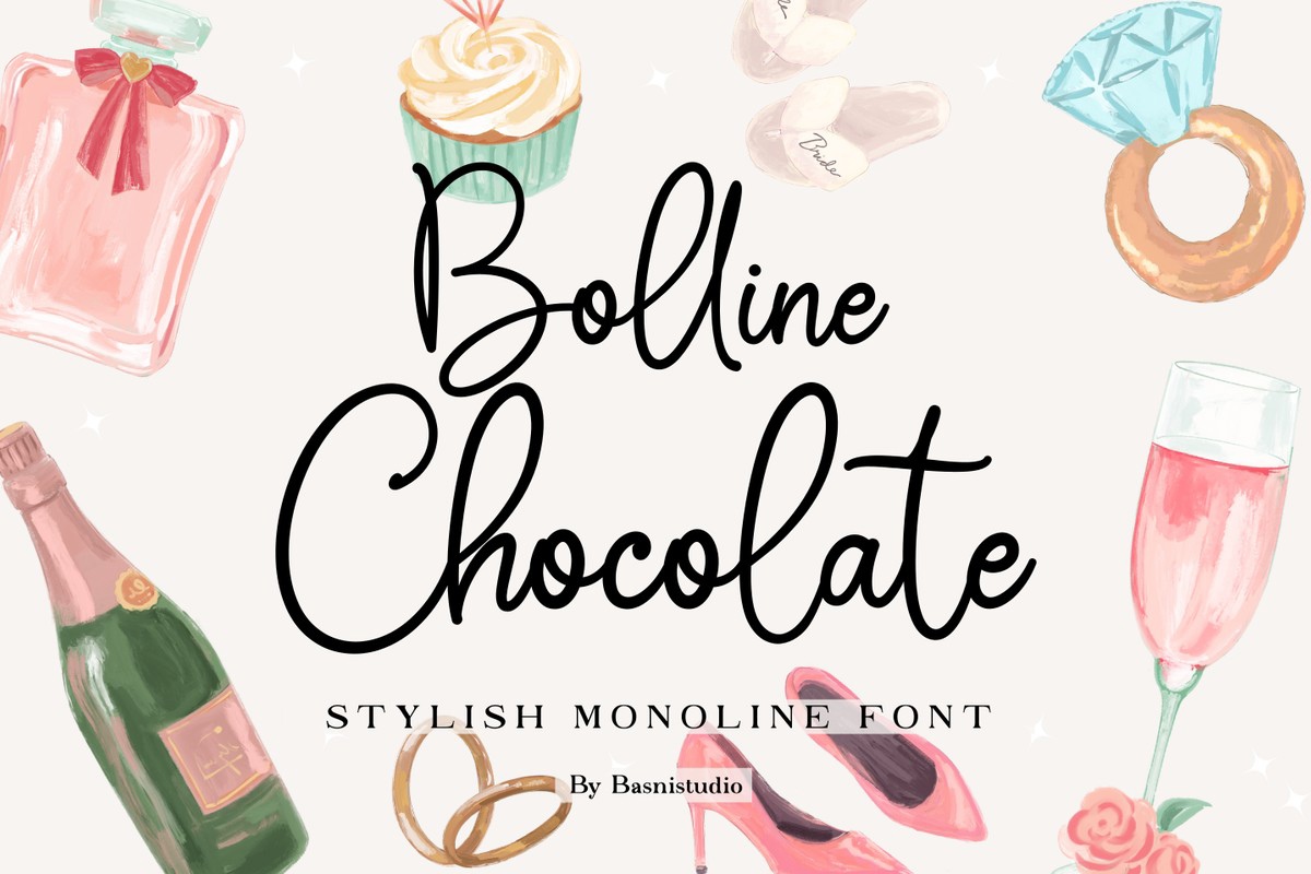 Шрифт Bolline Chocolate