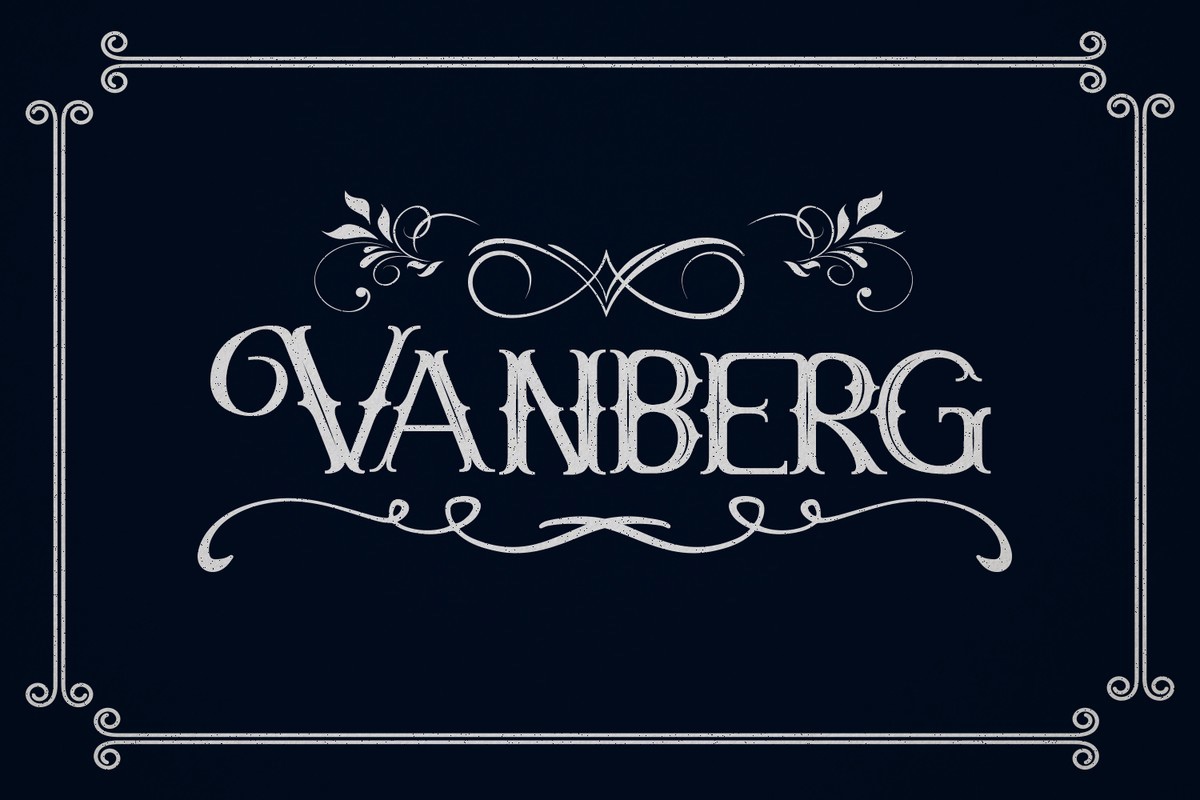 Шрифт Vanberg