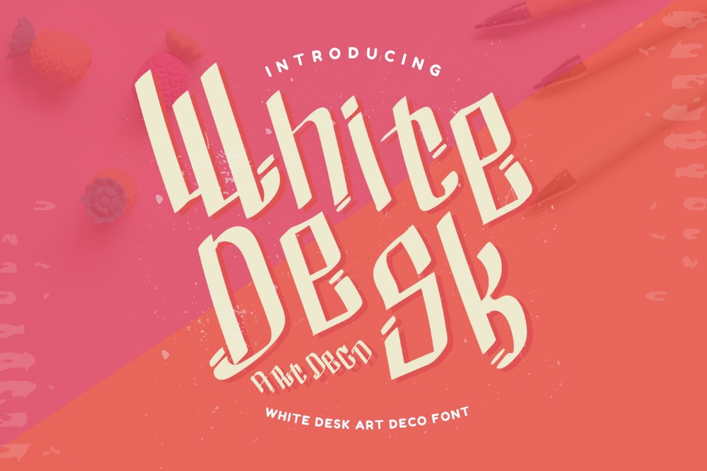 Шрифт White Desk Art Deco